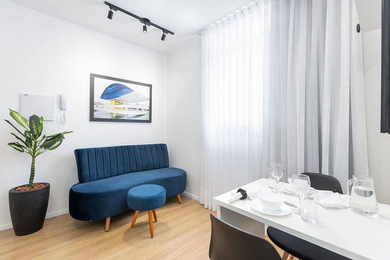 Apartamento Niemeyer no centro de Curitiba