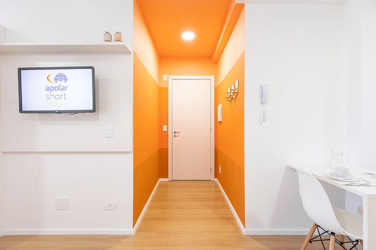 Estudio espaçoso e bem localizado no centro