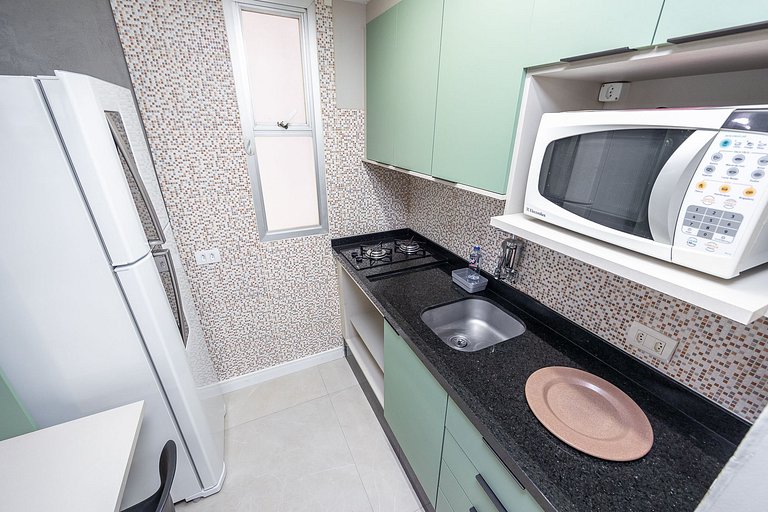 Apartamento finamente decorado, no Centro de Curitiba, até 2