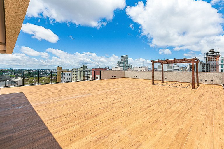 Apartamento finamente decorado, no Centro de Curitiba, até 2