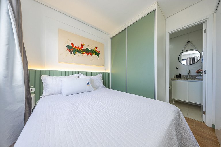 Studio finamente decorado em Curitiba, até 2 pessoas, 29m