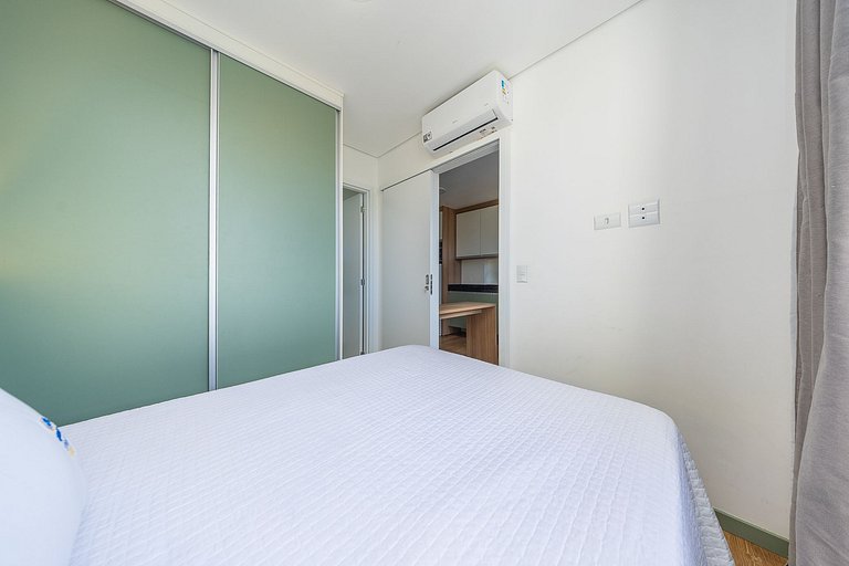 Studio finamente decorado em Curitiba, até 2 pessoas, 29m