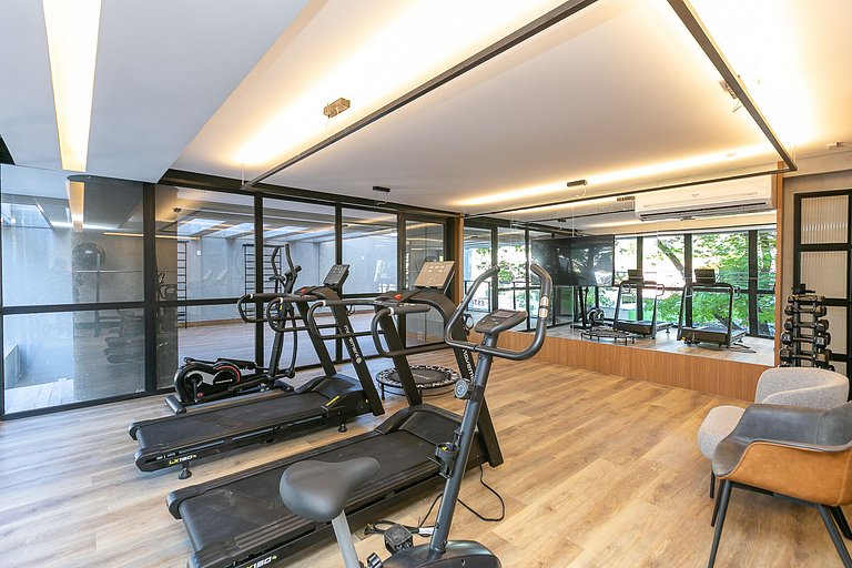 Studio finamente decorado em Curitiba, até 2 pessoas, 29m