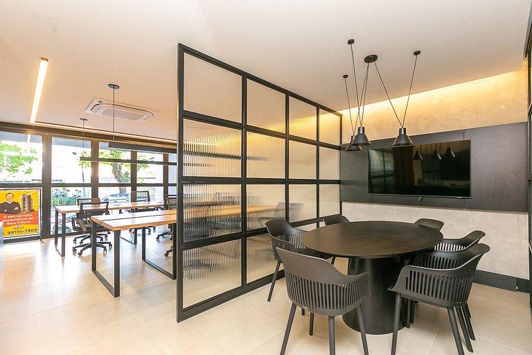 Studio finamente decorado em Curitiba, até 2 pessoas, 29m