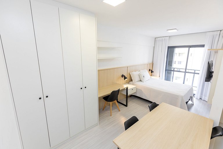 Studio no Bigorrilho, totalmente mobiliado para até 2 pessoa