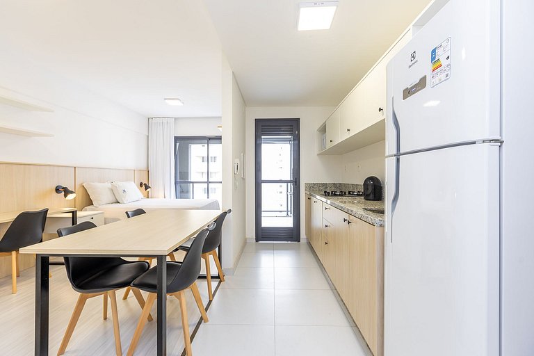 Studio no Bigorrilho, totalmente mobiliado para até 2 pessoa