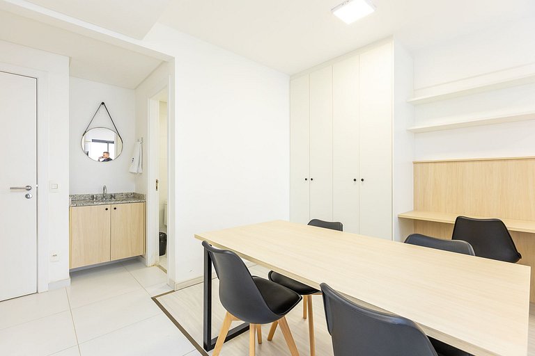 Studio no Bigorrilho, totalmente mobiliado para até 2 pessoa