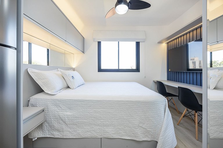 Apartamento finamente decorado no Centro de Curitiba, até 2