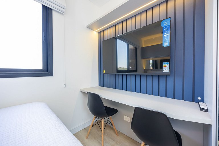 Apartamento finamente decorado no Centro de Curitiba, até 2