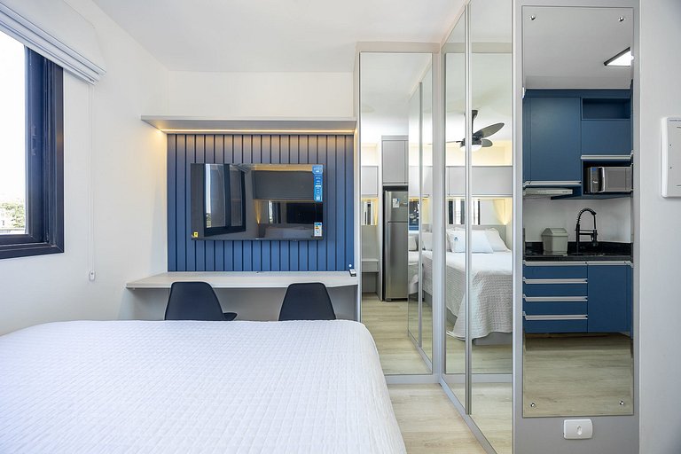 Apartamento finamente decorado no Centro de Curitiba, até 2