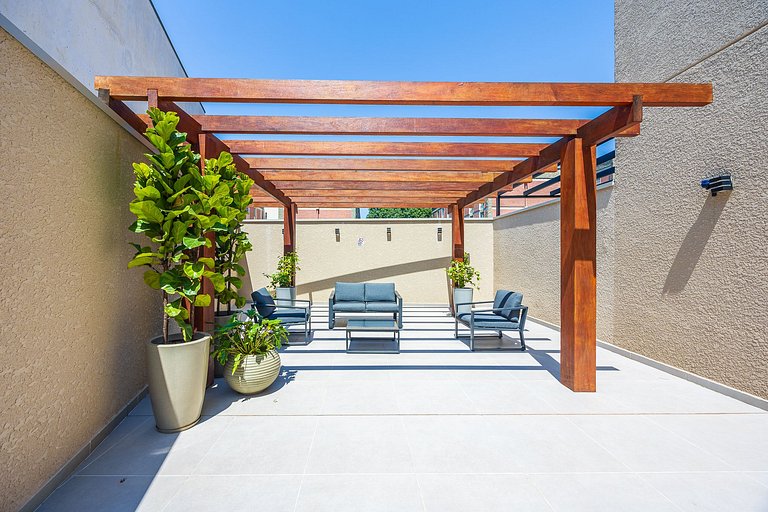 Apartamento finamente decorado, no Centro de Curitiba, até 2