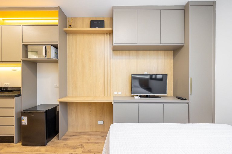 Apartamento finamente decorado no Centro de Curitiba, até 2