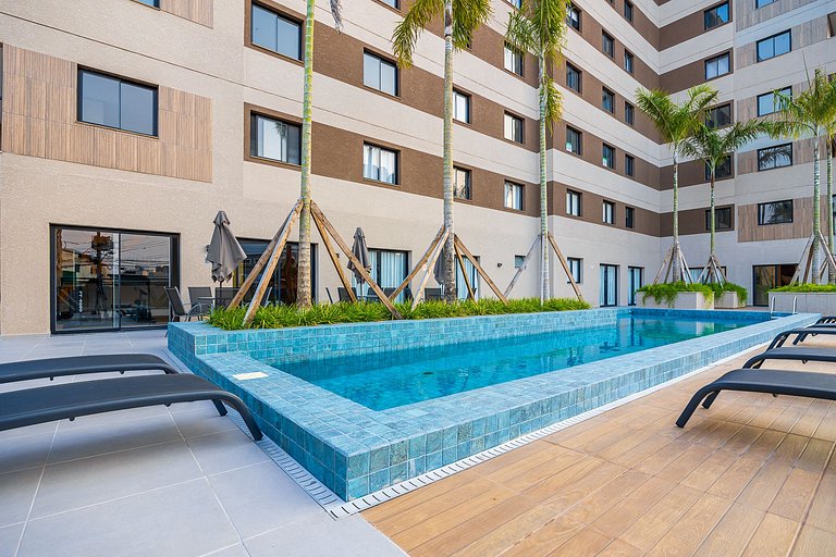 Apartamento finamente decorado no Centro de Curitiba, até 2