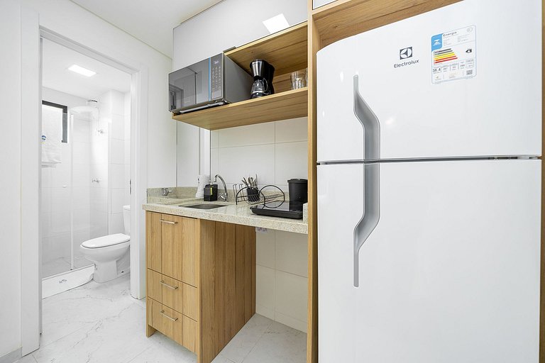 Studio finamente decorado no Rebouças, até 2 pessoas, m²