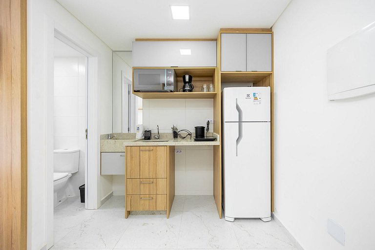 Studio finamente decorado no Rebouças, até 2 pessoas, m²