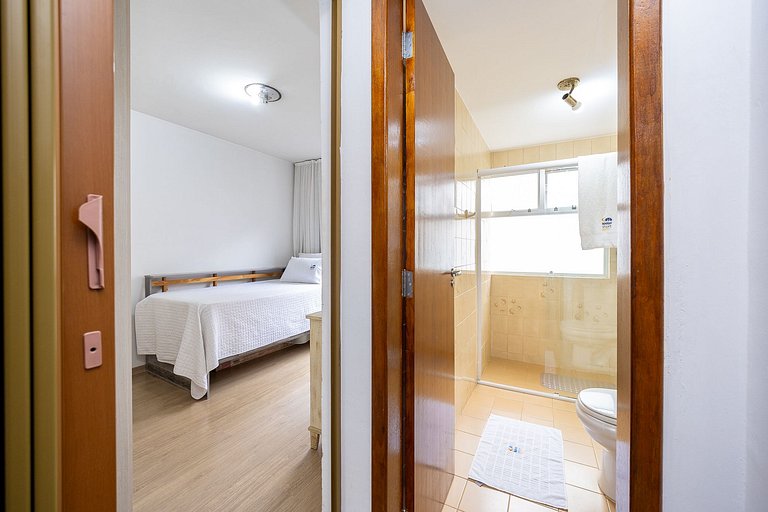 Apartamento 2 quartos finamente decorado em Curitiba, até 4
