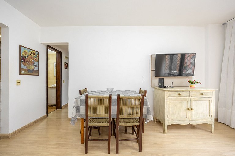 Apartamento 2 quartos finamente decorado em Curitiba, até 4