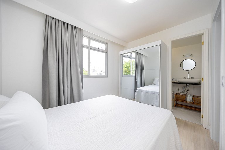 apartamento 3 quartos finamente decorado em Curitiba, até 4