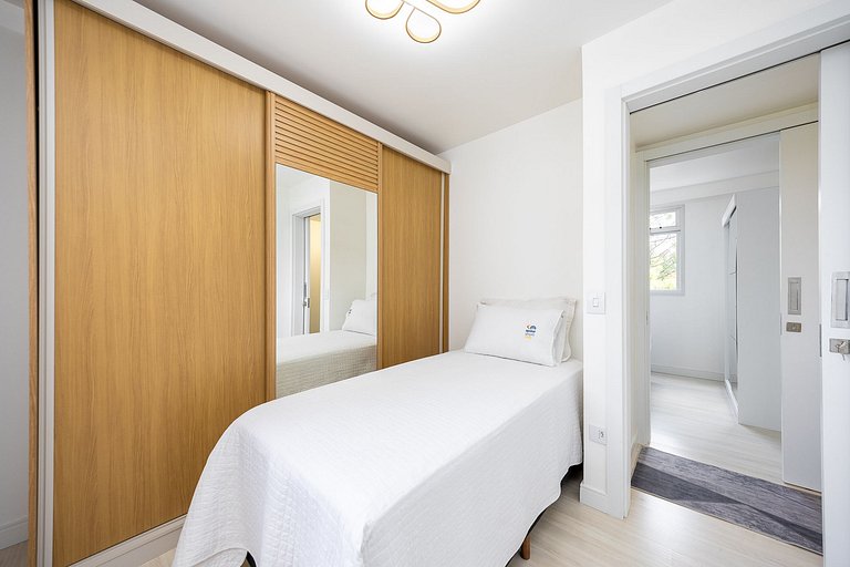apartamento 3 quartos finamente decorado em Curitiba, até 4