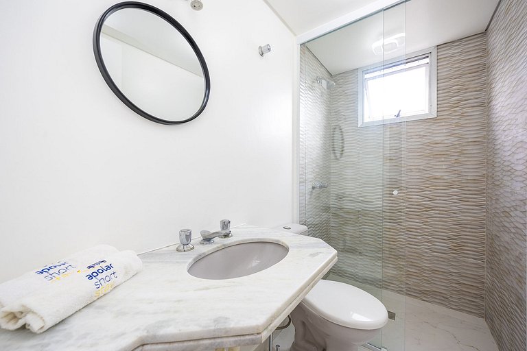 apartamento 3 quartos finamente decorado em Curitiba, até 4