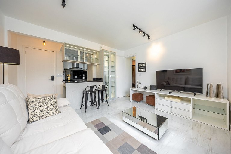apartamento 3 quartos finamente decorado em Curitiba, até 4