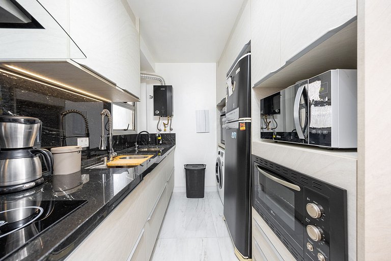 apartamento 3 quartos finamente decorado em Curitiba, até 4