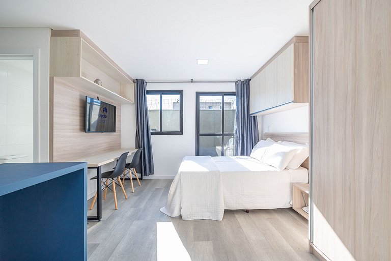 Studio finamente decorado no Rebouças, até 2 pessoas, m²