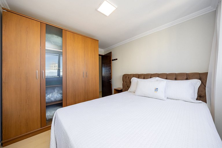 Studio finamente decorado em Curitiba, até 3 pessoas, 45m²