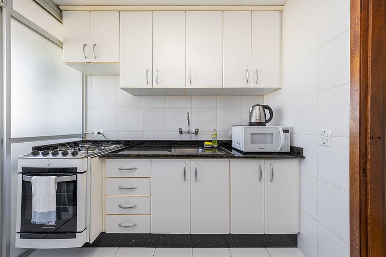 Studio finamente decorado em Curitiba, até 3 pessoas, 45m²