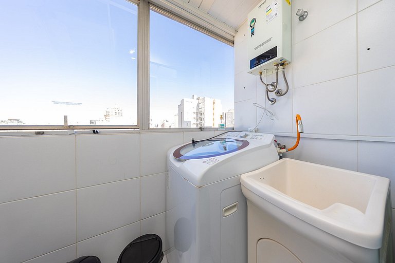 Studio finamente decorado em Curitiba, até 3 pessoas, 45m²