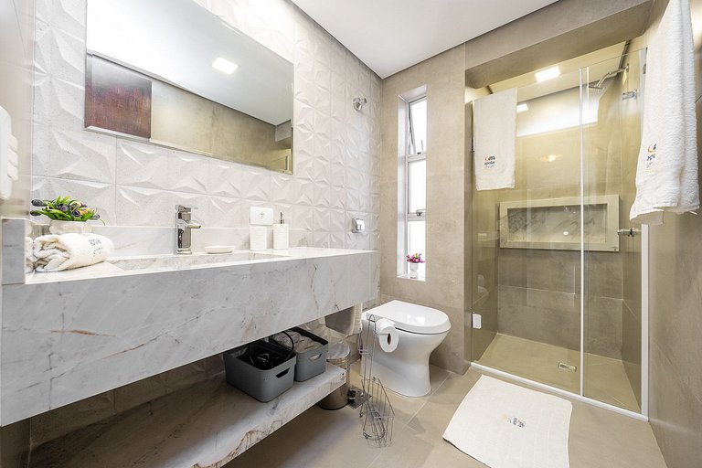 Studio finamente decorado em Curitiba, até 3 pessoas, 45m²