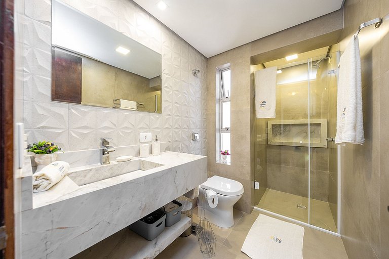 Studio finamente decorado em Curitiba, até 3 pessoas, 45m²