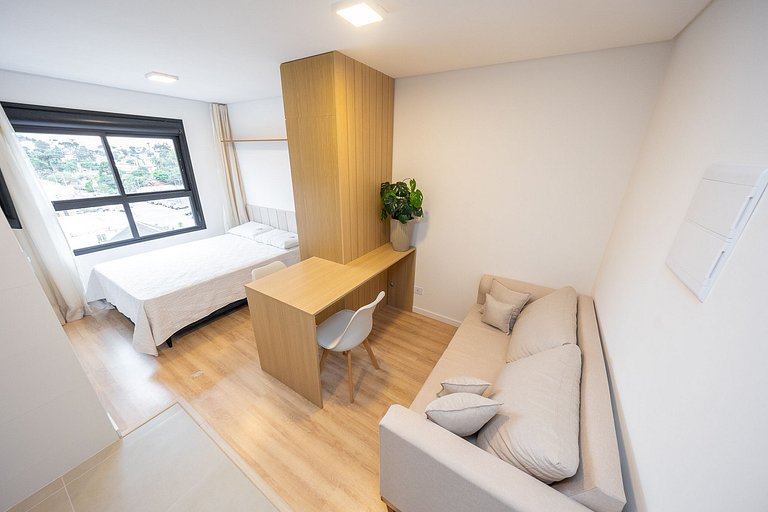 Studio Novo no Boa Vista moderno e confortável