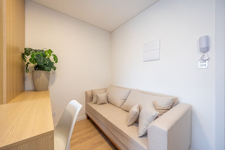 Studio Novo no Boa Vista moderno e confortável