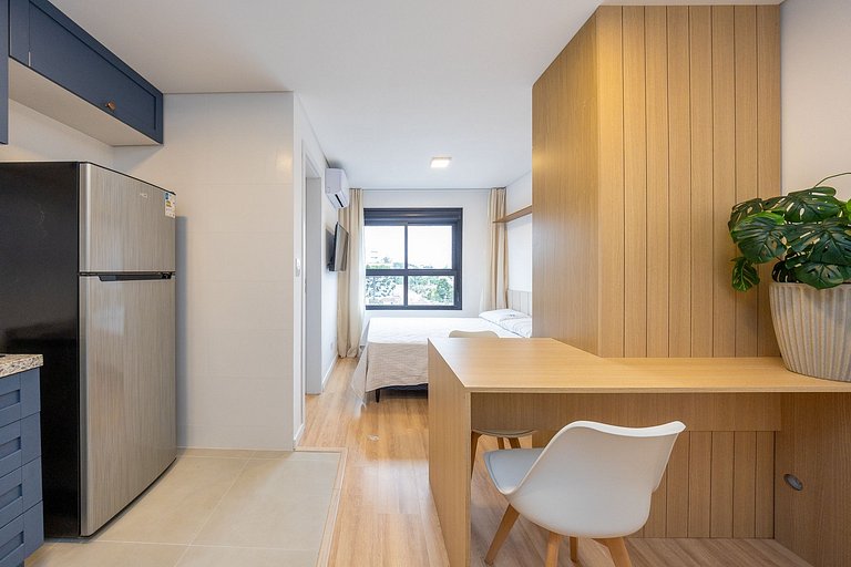 Studio Novo no Boa Vista moderno e confortável