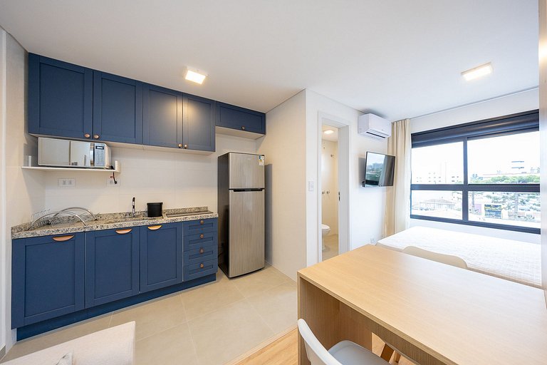 Studio Novo no Boa Vista moderno e confortável