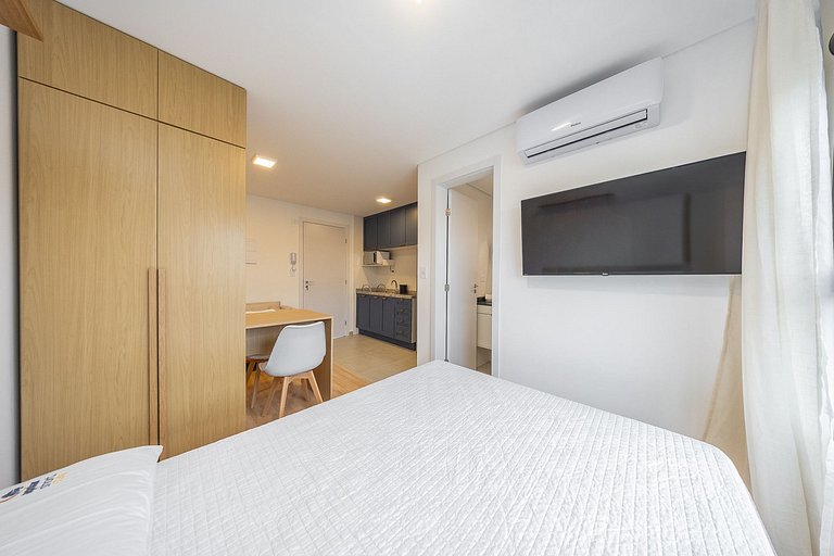 Studio Novo no Boa Vista moderno e confortável