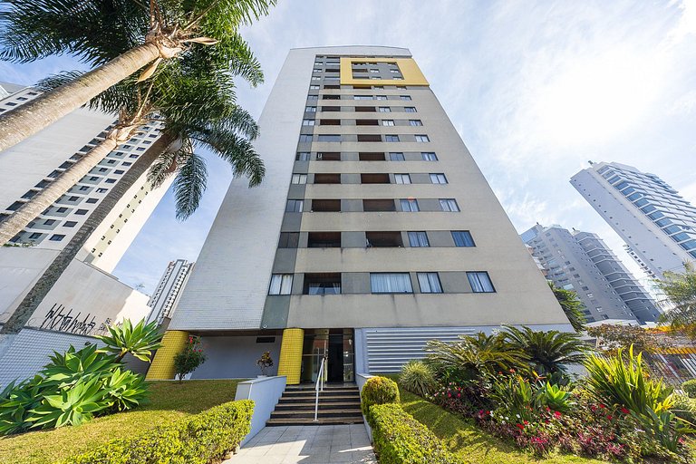 Apartamento 2 quartos finamente decorado em Curitiba, até 4