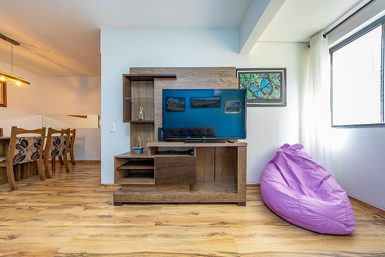 Apartamento 2 quartos finamente decorado em Curitiba, até 4