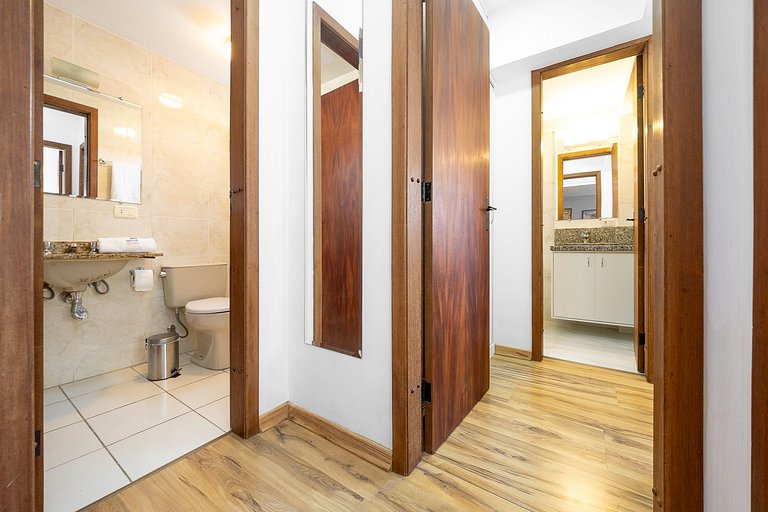 Apartamento 2 quartos finamente decorado em Curitiba, até 4