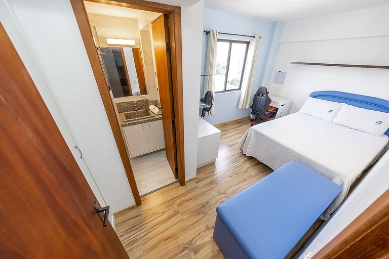Apartamento 2 quartos finamente decorado em Curitiba, até 4