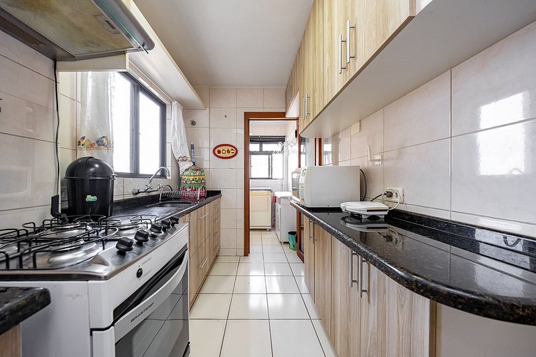 Apartamento 2 quartos finamente decorado em Curitiba, até 4