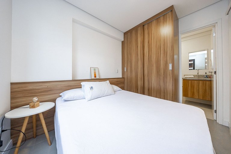 Studio finamente decorado em Curitiba, até 2 pessoas, 25m²