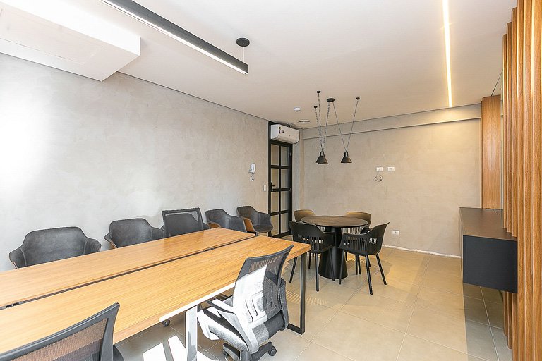 Studio finamente decorado em Curitiba, até 2 pessoas, 25m²