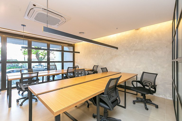 Studio finamente decorado em Curitiba, até 2 pessoas, 25m²