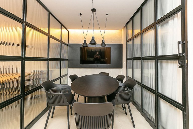 Studio finamente decorado em Curitiba, até 2 pessoas, 25m²