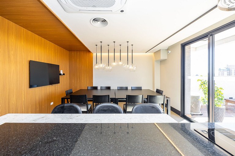 Studio finamente decorado em Curitiba, até 2 pessoas, 25m²