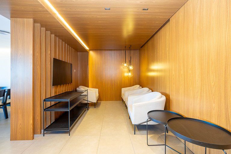 Studio finamente decorado em Curitiba, até 2 pessoas, 25m²