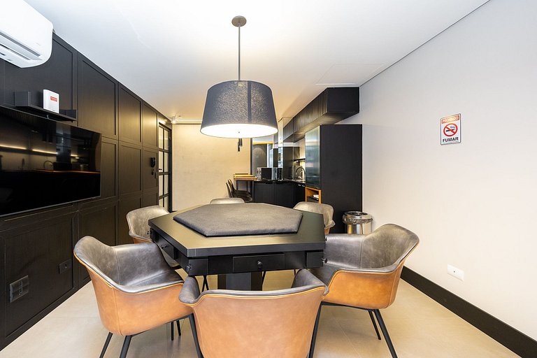 Studio finamente decorado em Curitiba, até 2 pessoas, 25m²