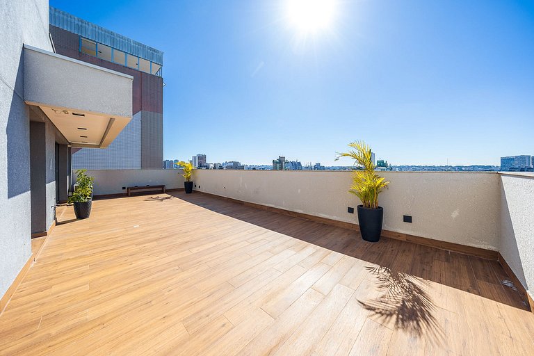 Studio finamente decorado em Curitiba, até 2 pessoas, 25m²